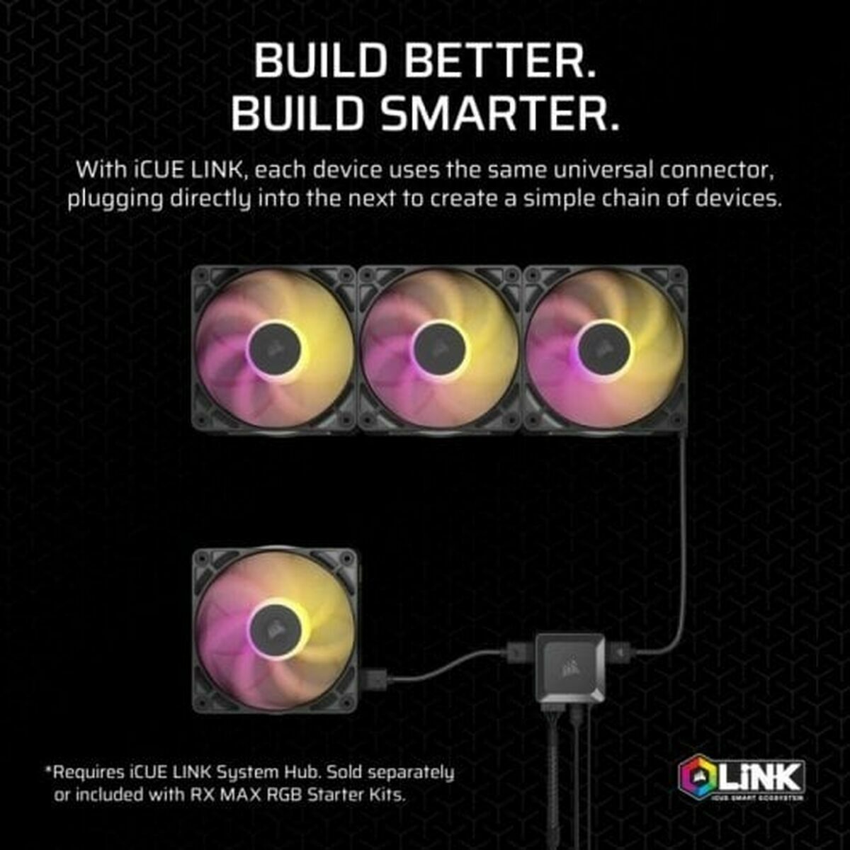 Afbeeldingen van Box Ventilator Corsair iCUE LINK RX120 RGB MAX