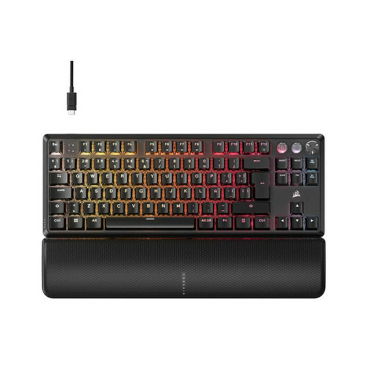 Afbeeldingen van Wireless Keyboard Corsair CH-911911G-ES Black QWERTY