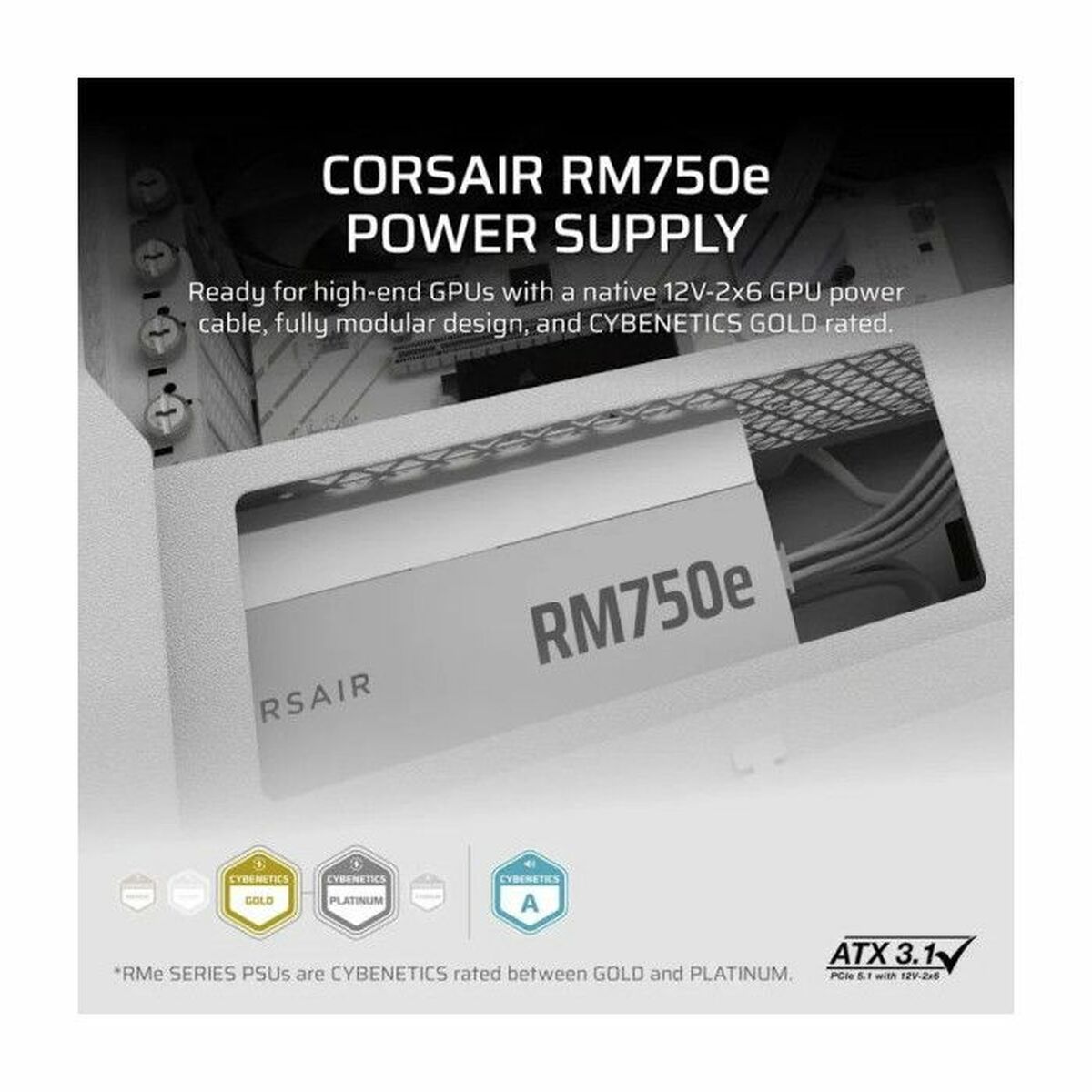 Image de Power supply Corsair 750 W 110 W 80 Plus Gold