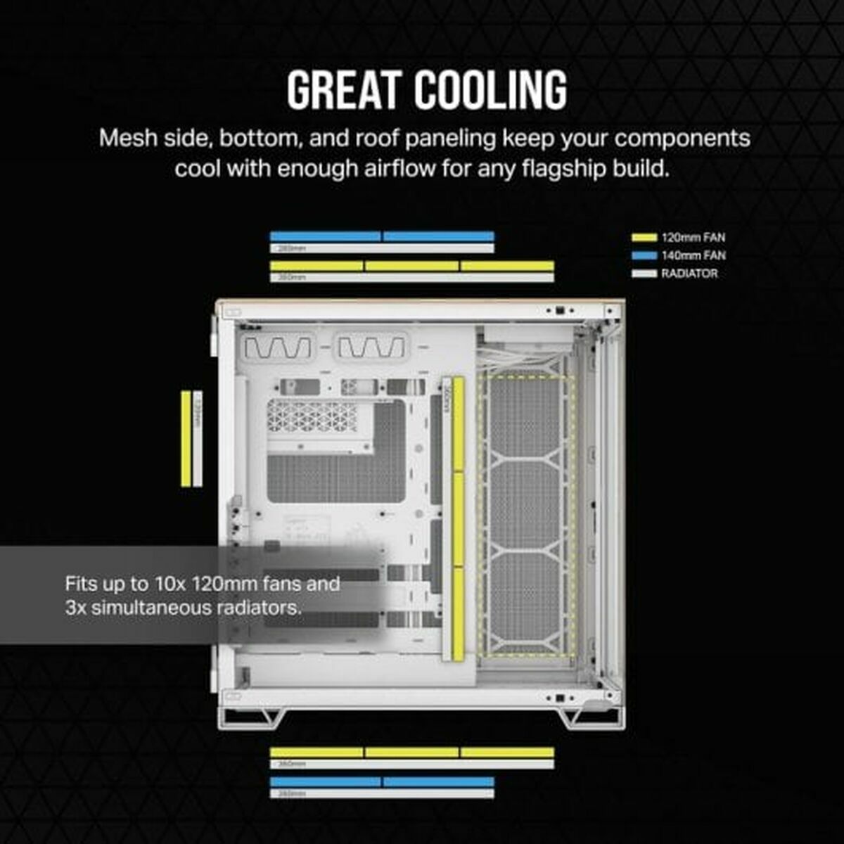 Afbeeldingen van ATX Semi-tower Box Corsair CC-9011284-WW White Multicolour