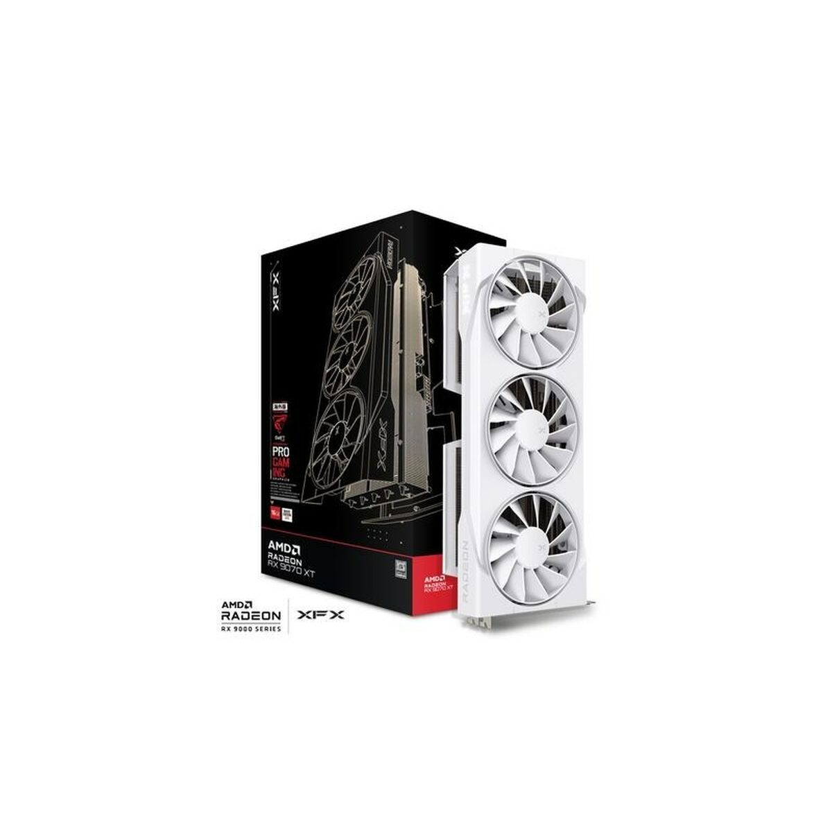 Afbeeldingen van Graphics card XFX 97TSWF3W9 radeon rx 9070 xt 16 GB GDDR6