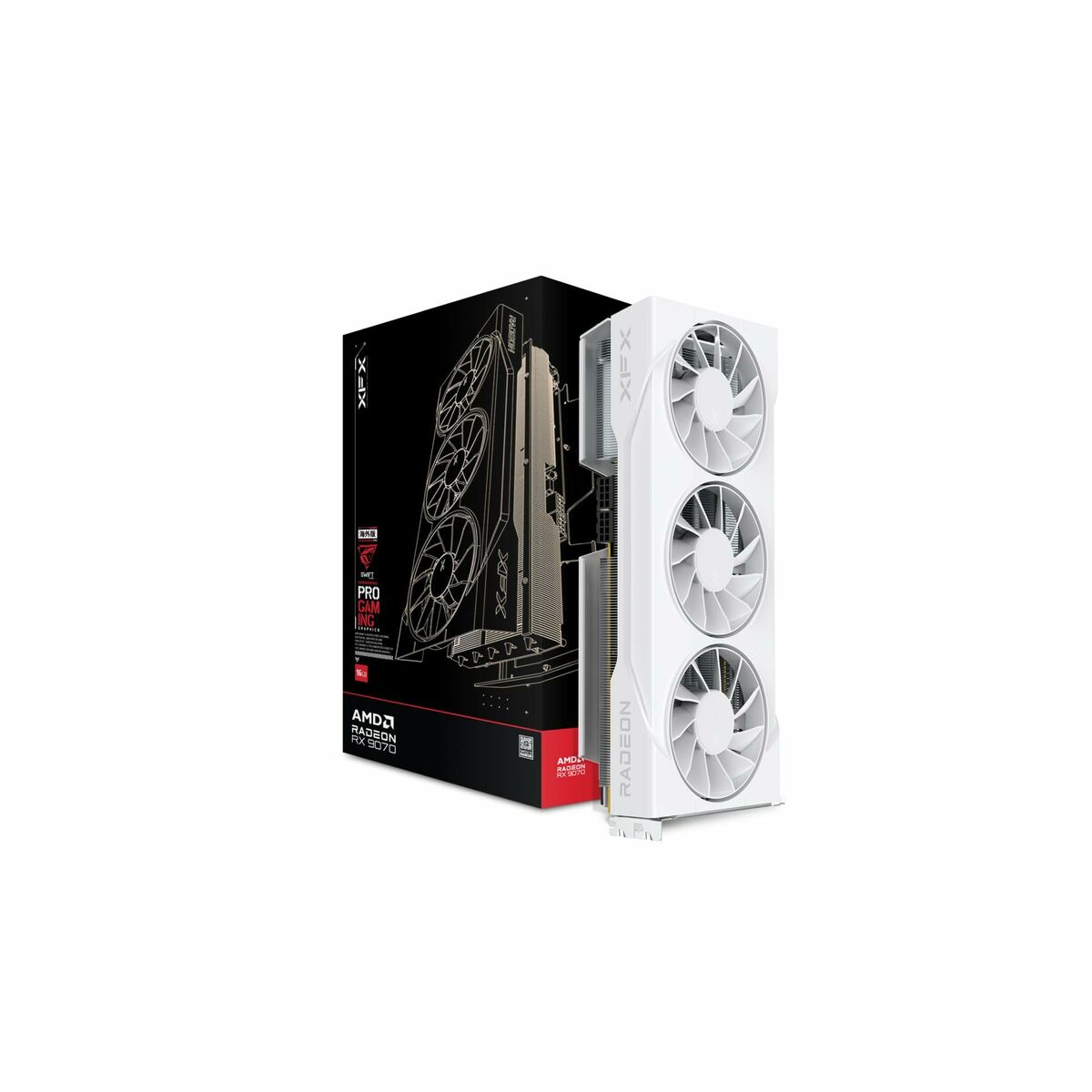 Afbeeldingen van Graphics card XFX RX-97SWFT3W7 RADEON RX 9070 16 GB GDDR6