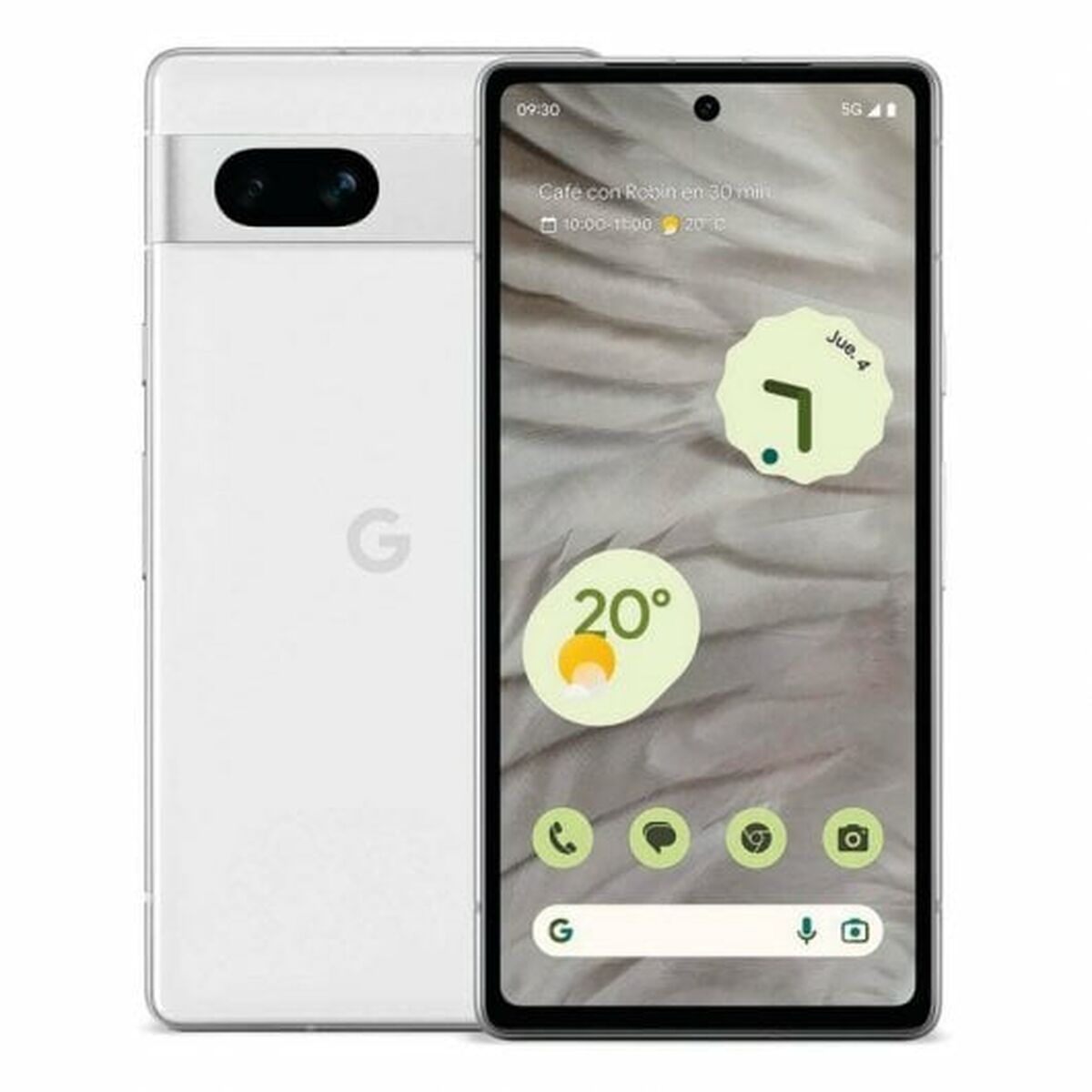 Google Pixel 7a - 6,1" Octa-Core Smartphone med 8GB RAM og 128GB lager i hvid