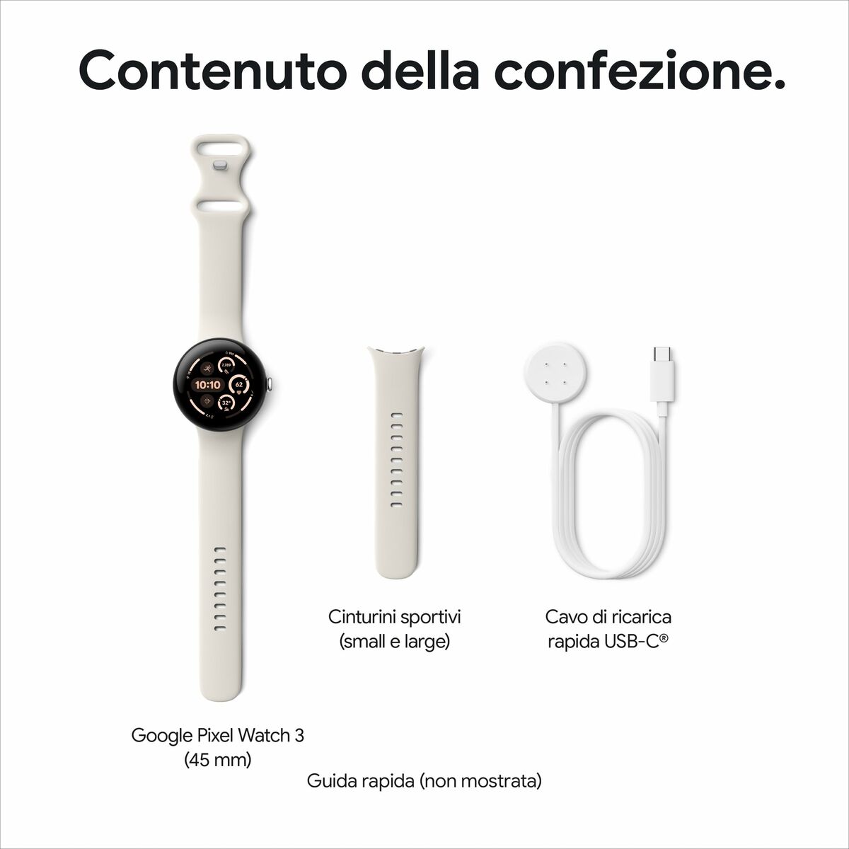 Smartwatch Google Pixel Watch 3 45mm Black 1,4" 45 mm
