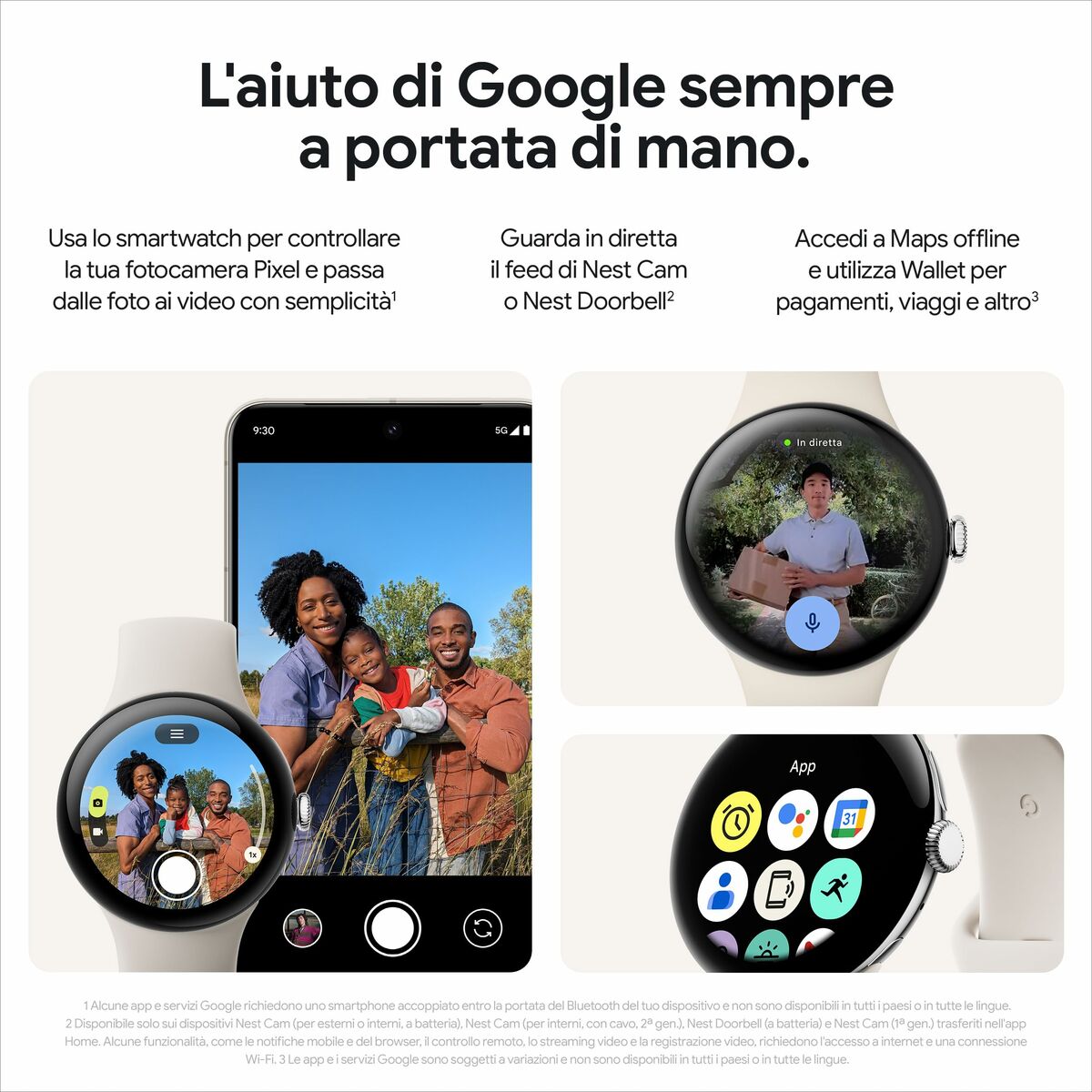 Smartwatch Google Pixel Watch 3 45mm Black 1,4" 45 mm