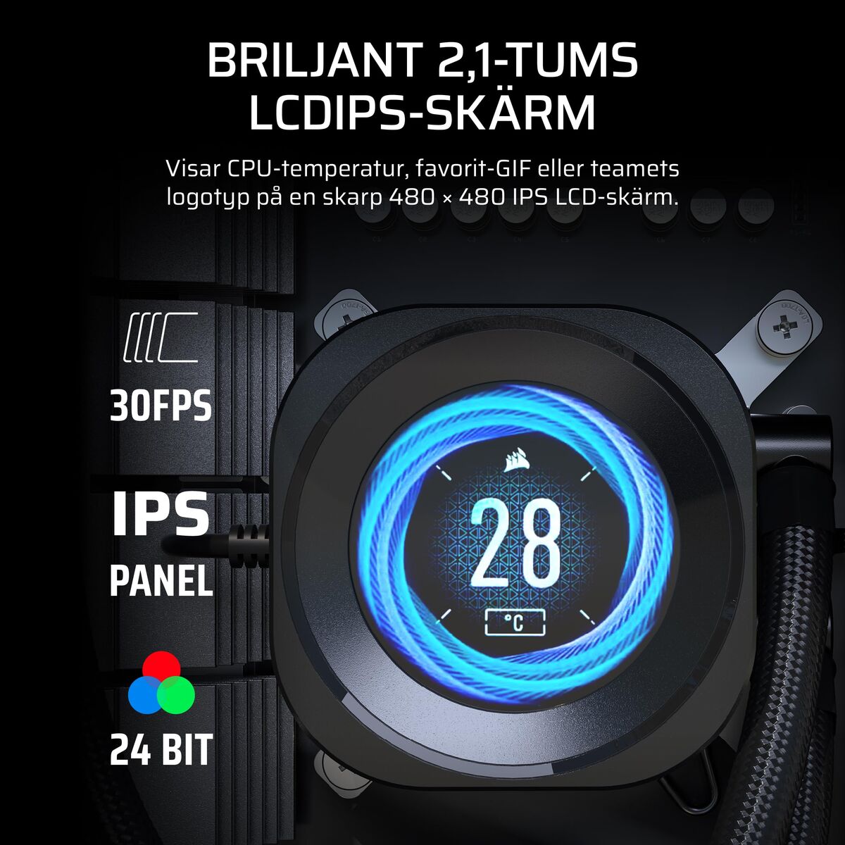 Picture of Liquid Refrigeration Kit Corsair Nautilus 240 RS LCD