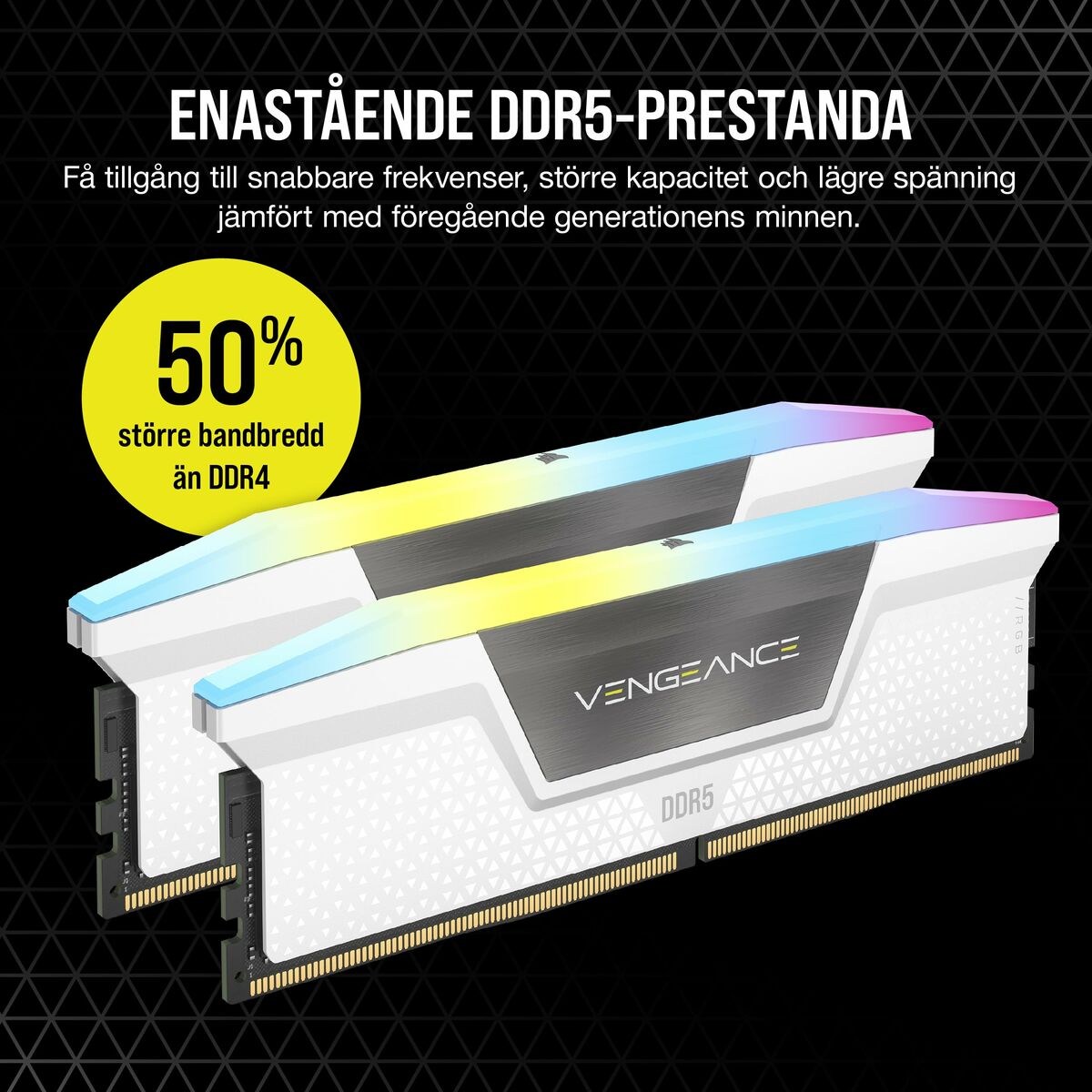 Picture of RAM Memory Corsair CMH32GX5M2B6400Z32W DDR5