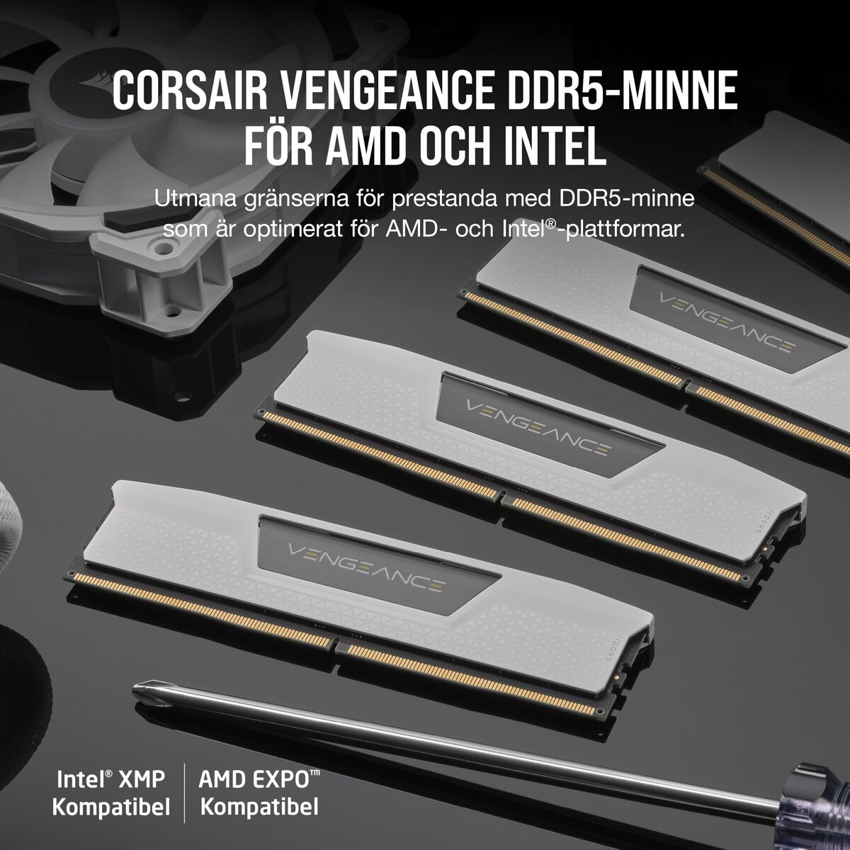 Kép RAM Memory Corsair CMK32GX5M2B6400Z32W 32 GB DDR5 6400 MHz