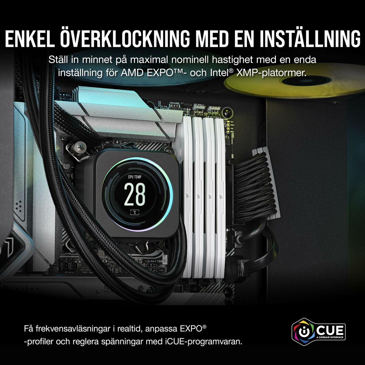 Kép RAM Memory Corsair CMK32GX5M2B6400Z32W 32 GB DDR5 6400 MHz