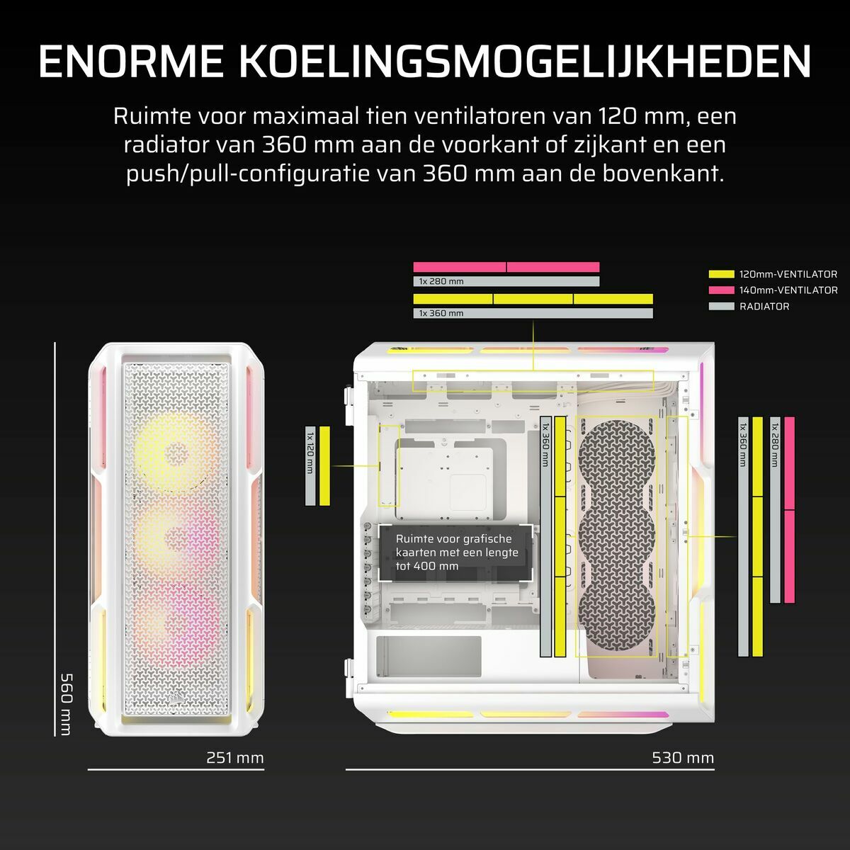 Afbeeldingen van ATX Semi-tower Box Corsair White