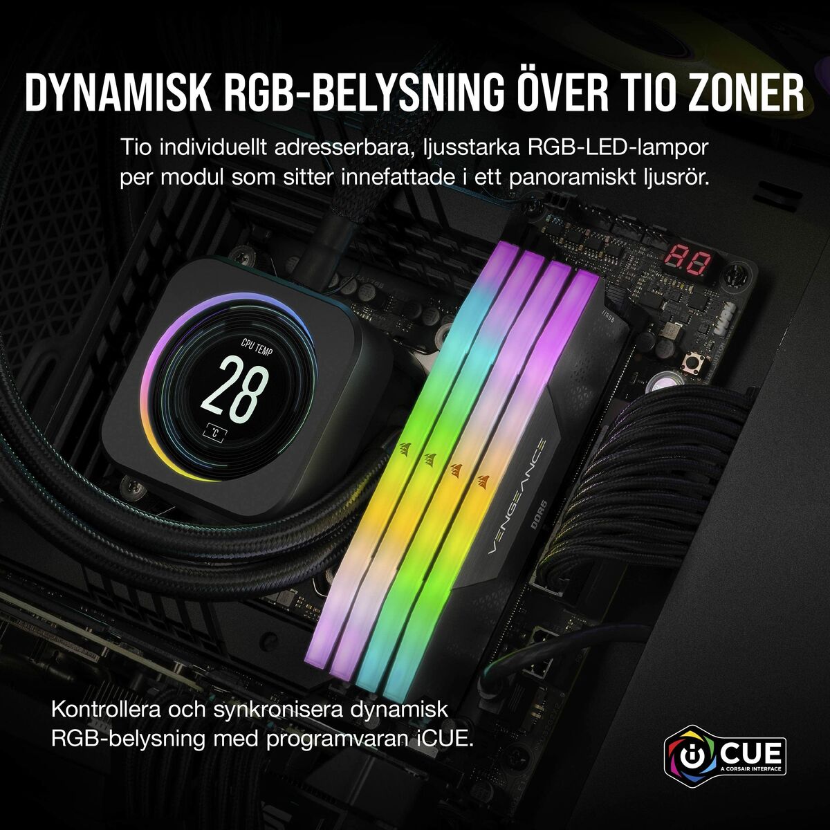 Afbeeldingen van RAM Memory Corsair 16 GB DDR5 SDRAM DDR5 5200 MHz CL40
