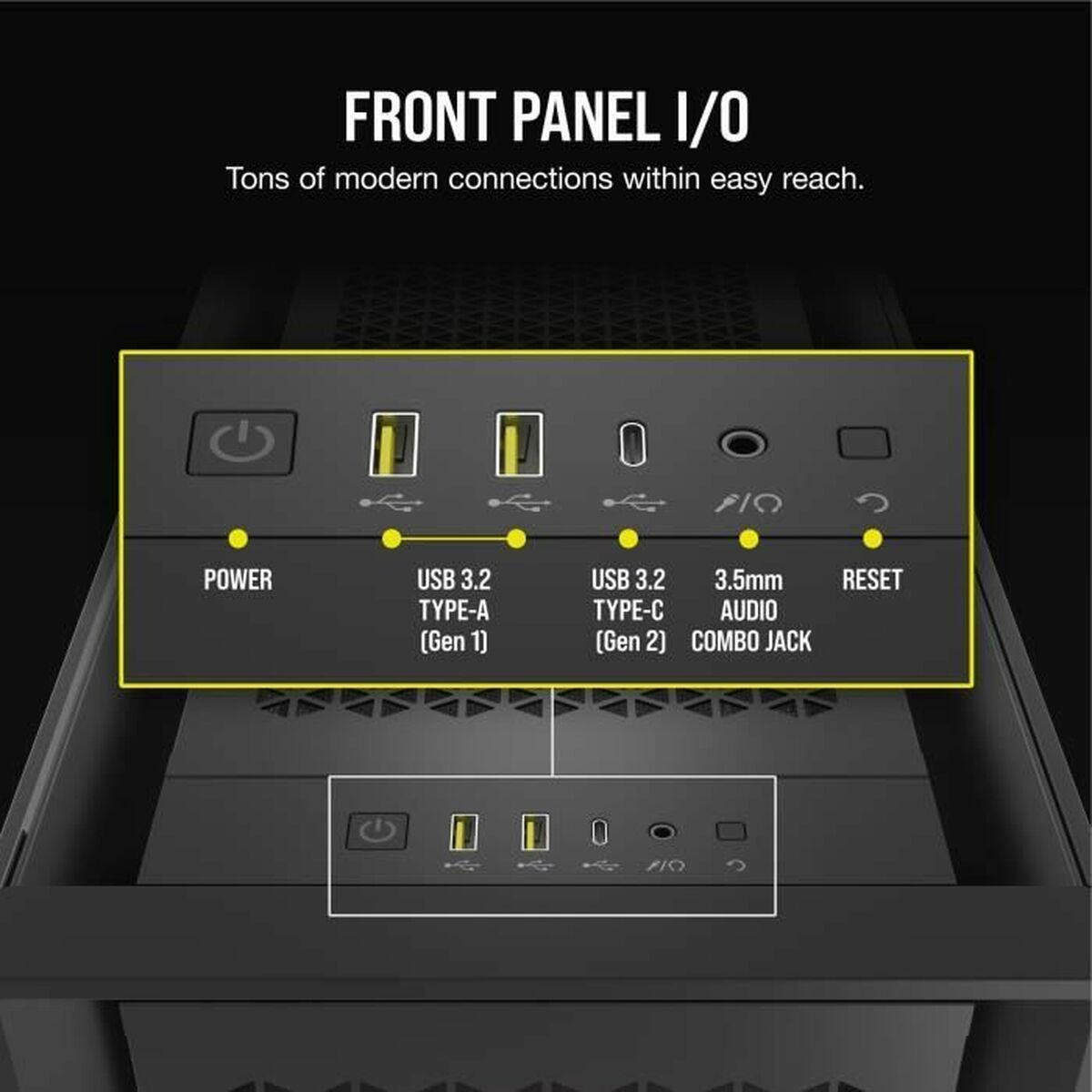 Afbeeldingen van ATX Semi-tower Box Corsair Black