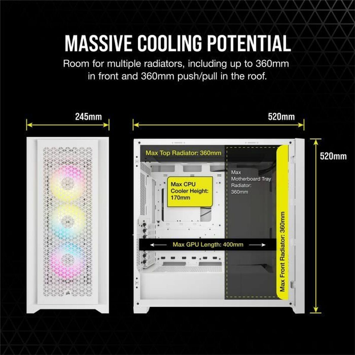 Afbeeldingen van ATX Semi-tower Box Corsair White