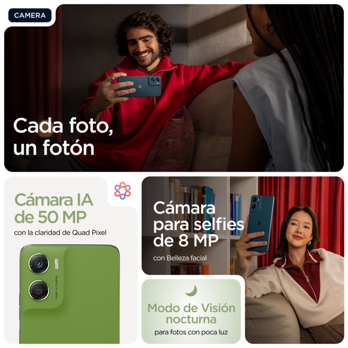 Smartphone Motorola PB980005SE MediaTek Helio G81 4 GB RAM 64 GB Green