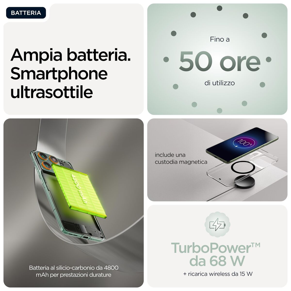 Smartphone Motorola Edge 70 5G 6,67" Octa Core Qualcomm Snapdragon 7 Gen 4 12 GB RAM 512 GB Green
