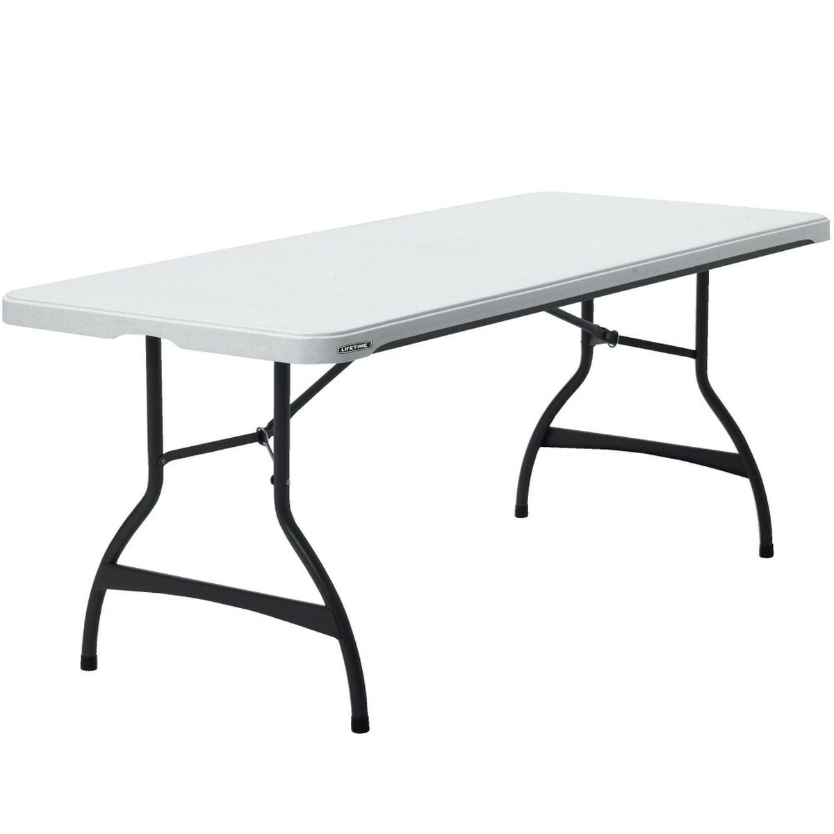 Sammenklappeligt bord Lifetime Hvid Stål Plastik 182 x 73,5 x 76 cm