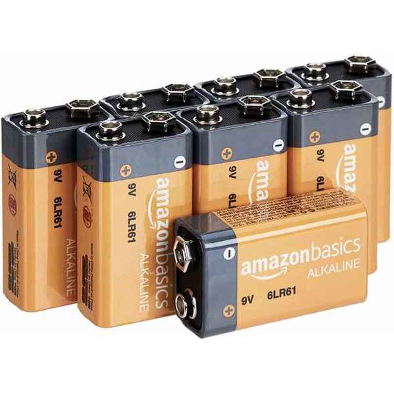 Alkaline Batteries 6LR61-8PK 9V (8 uds) 