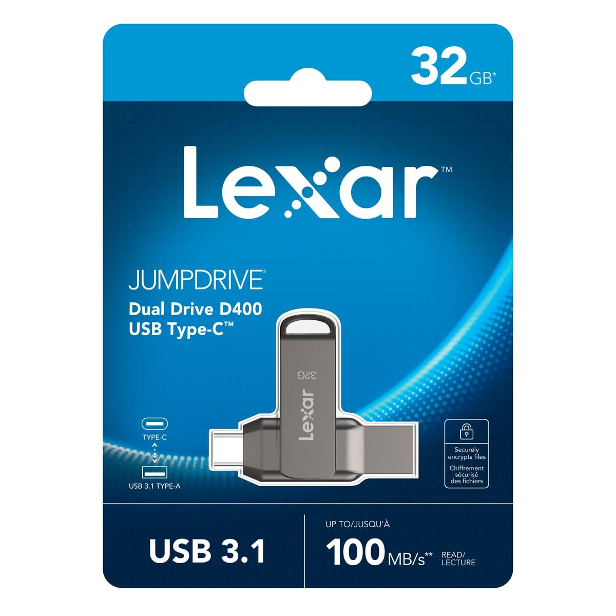 Picture of USB stick Lexar LJDD400032G-BNQNG Grey 32 GB