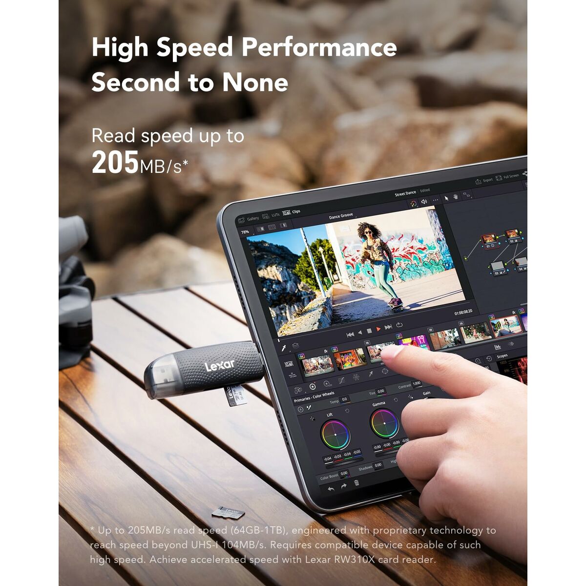 Picture of Micro SD Memory Card with Adaptor Lexar LMSSIPL001T-BNANG 1 TB