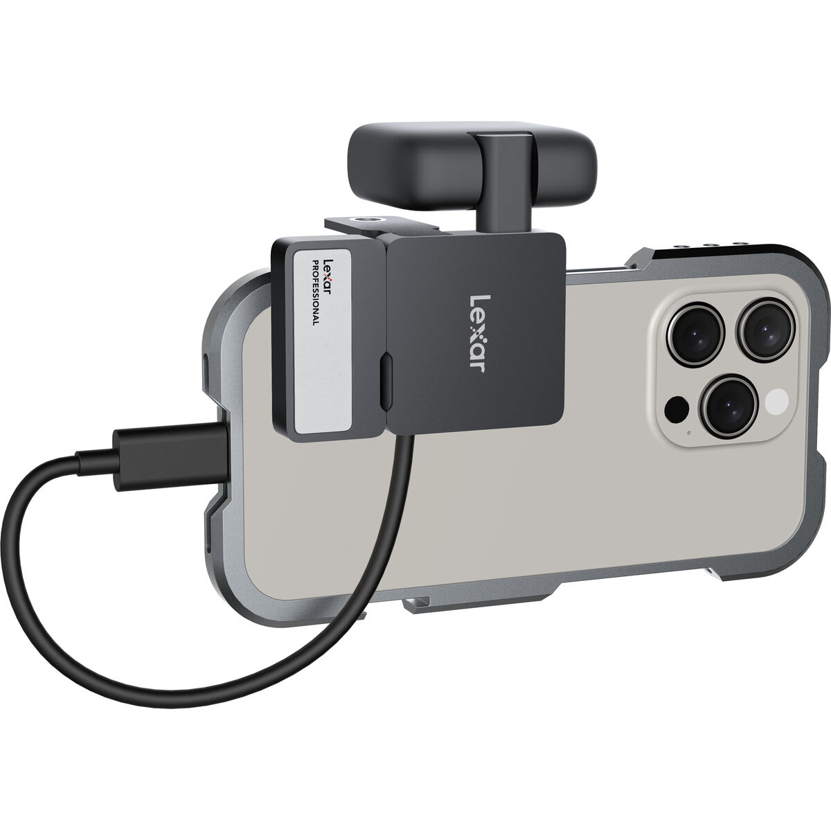 Picture of External Hard Drive Lexar LSL400S002T-RNBNG Black noir 2 TB SSD