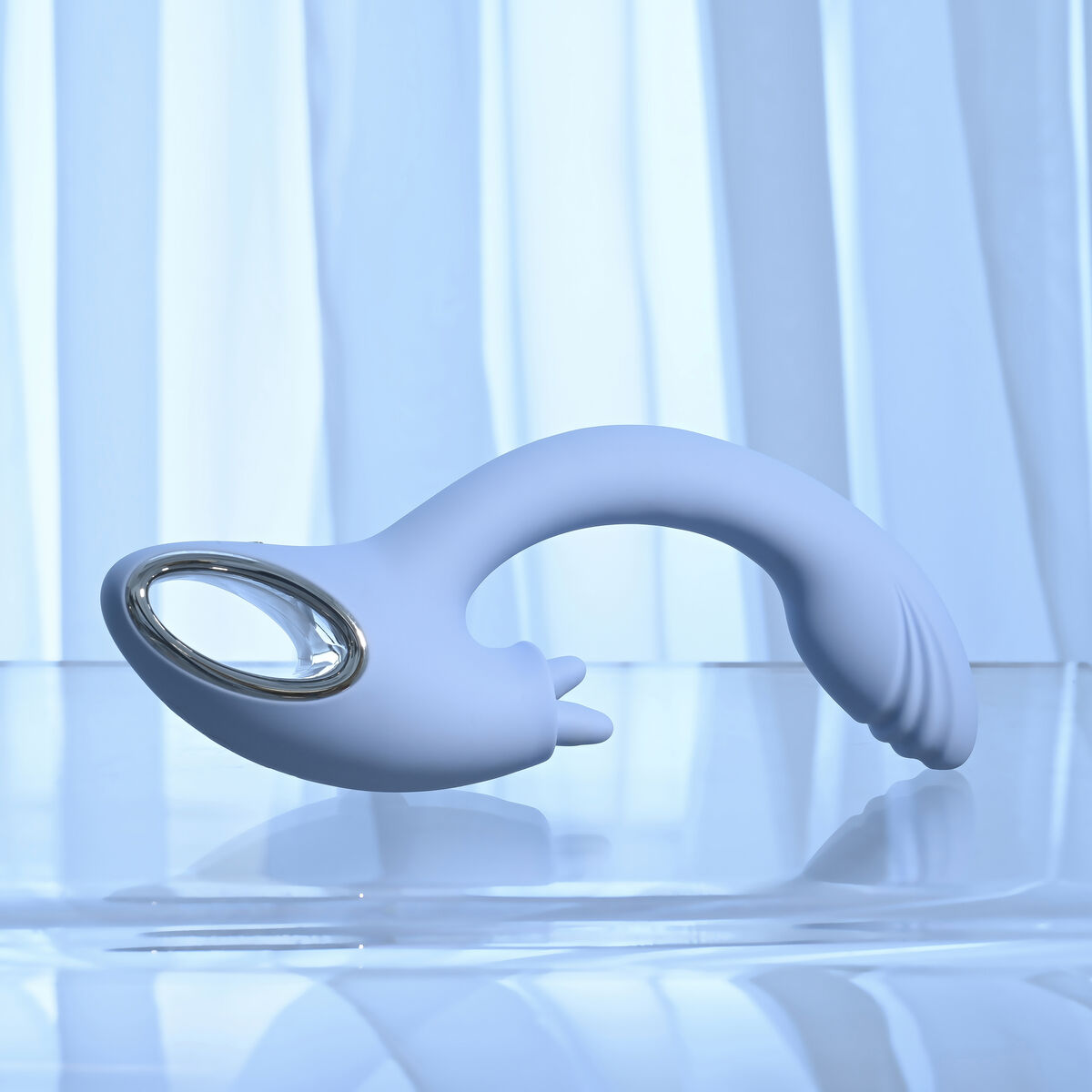 Vibrátor pro dvojici Dual Stimulation Evolved Playboy Modrý