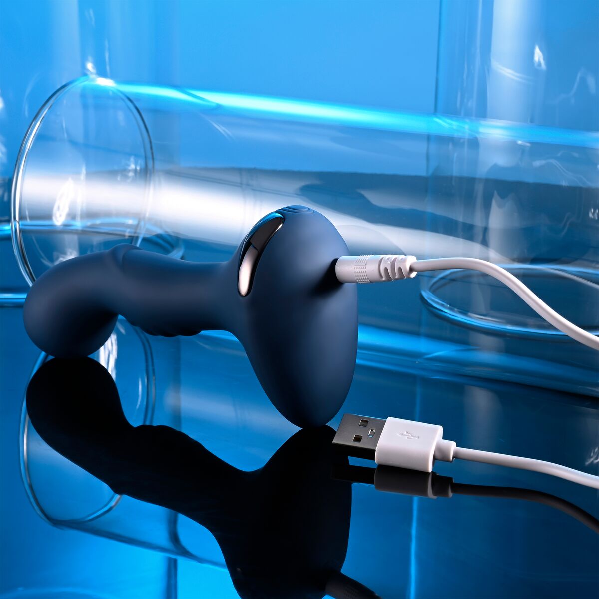 Černý anální vibrátor Cassini Evolved Zero Tolerance Modrý