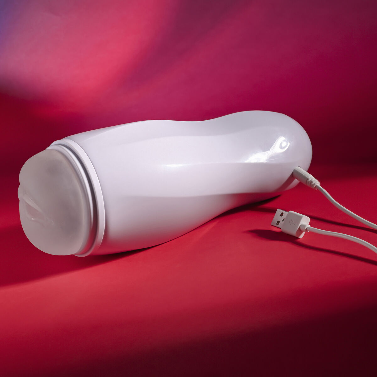 Masturbátor v baterce Endurance Jack Ass Selopa Selopa Bílý