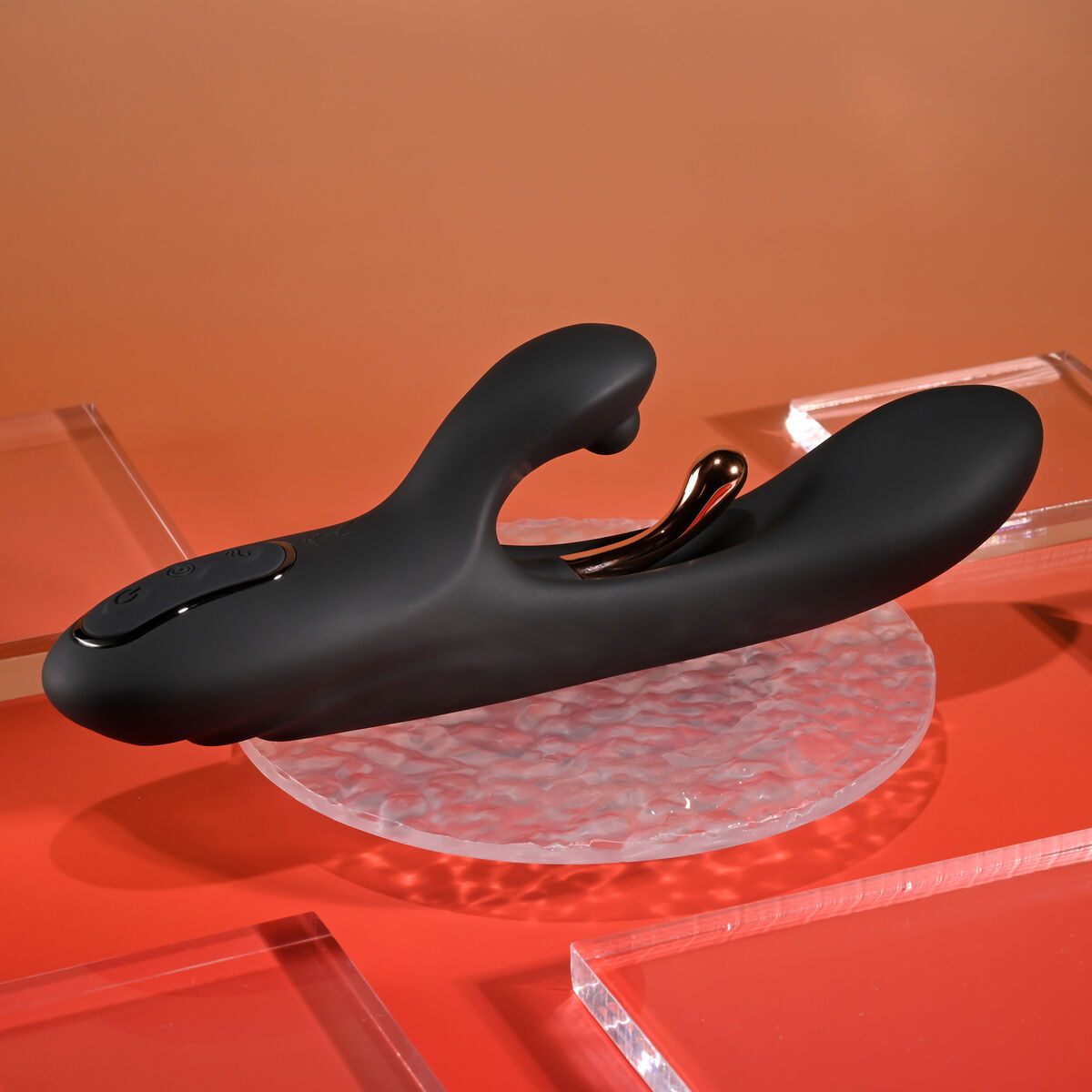 Vibrátor pro dvojici Dual Stimulation Evolved Playboy Černý