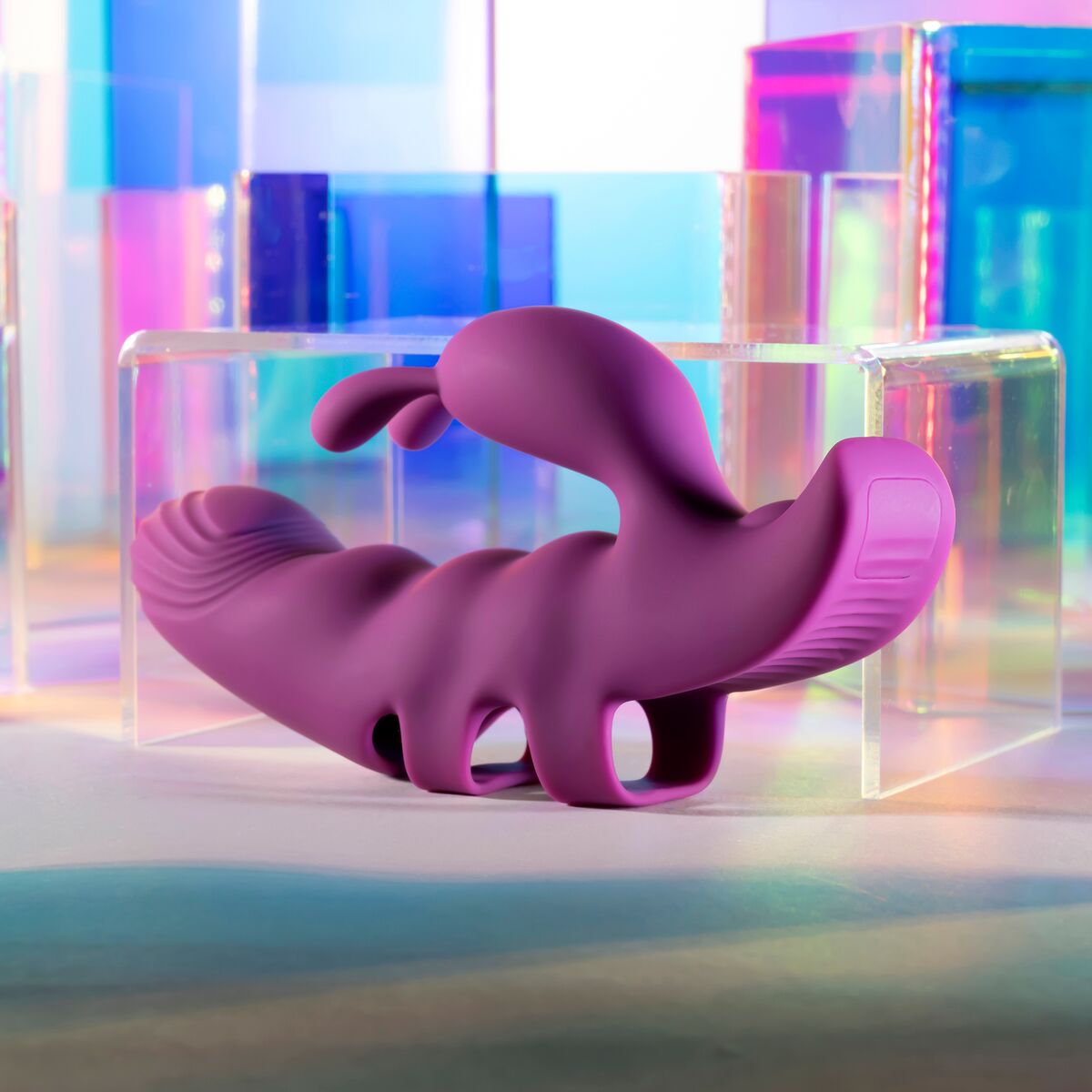 Vibrátor pro dvojici Dual Stimulation Evolved Playboy Fialový