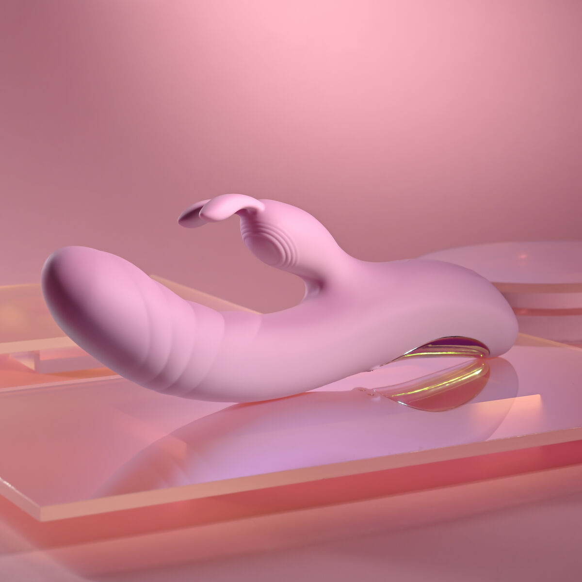 Vibrátor pro dvojici Dual Stimulation Evolved Playboy Růžový