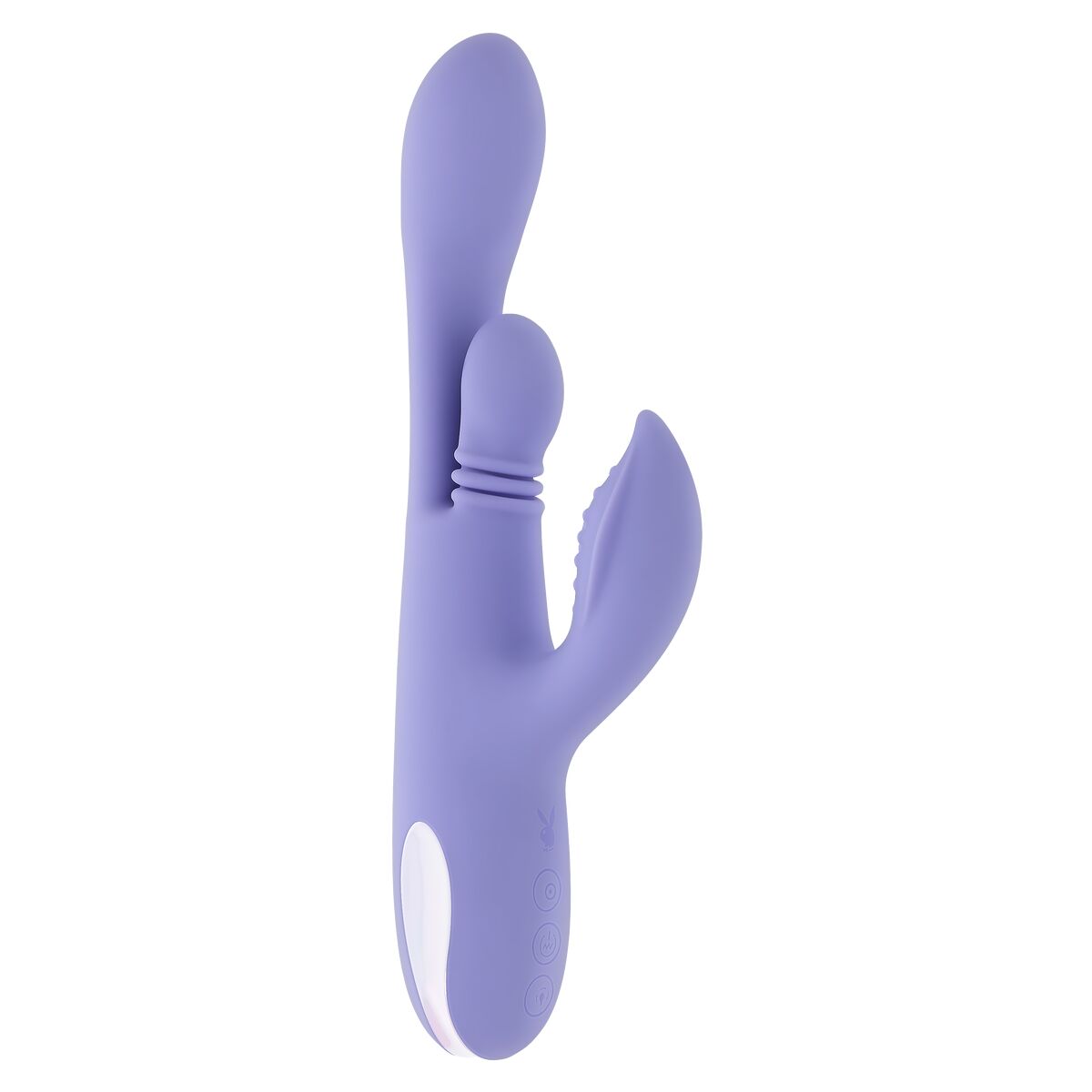 Vibrátor pro dvojici Dual Stimulation Evolved Playboy Fialový Fialová