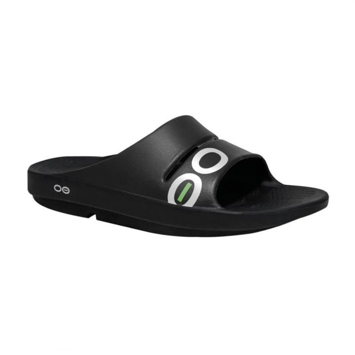 Men’s Flip Flops OOfos Recovery Ooahh Sport Black