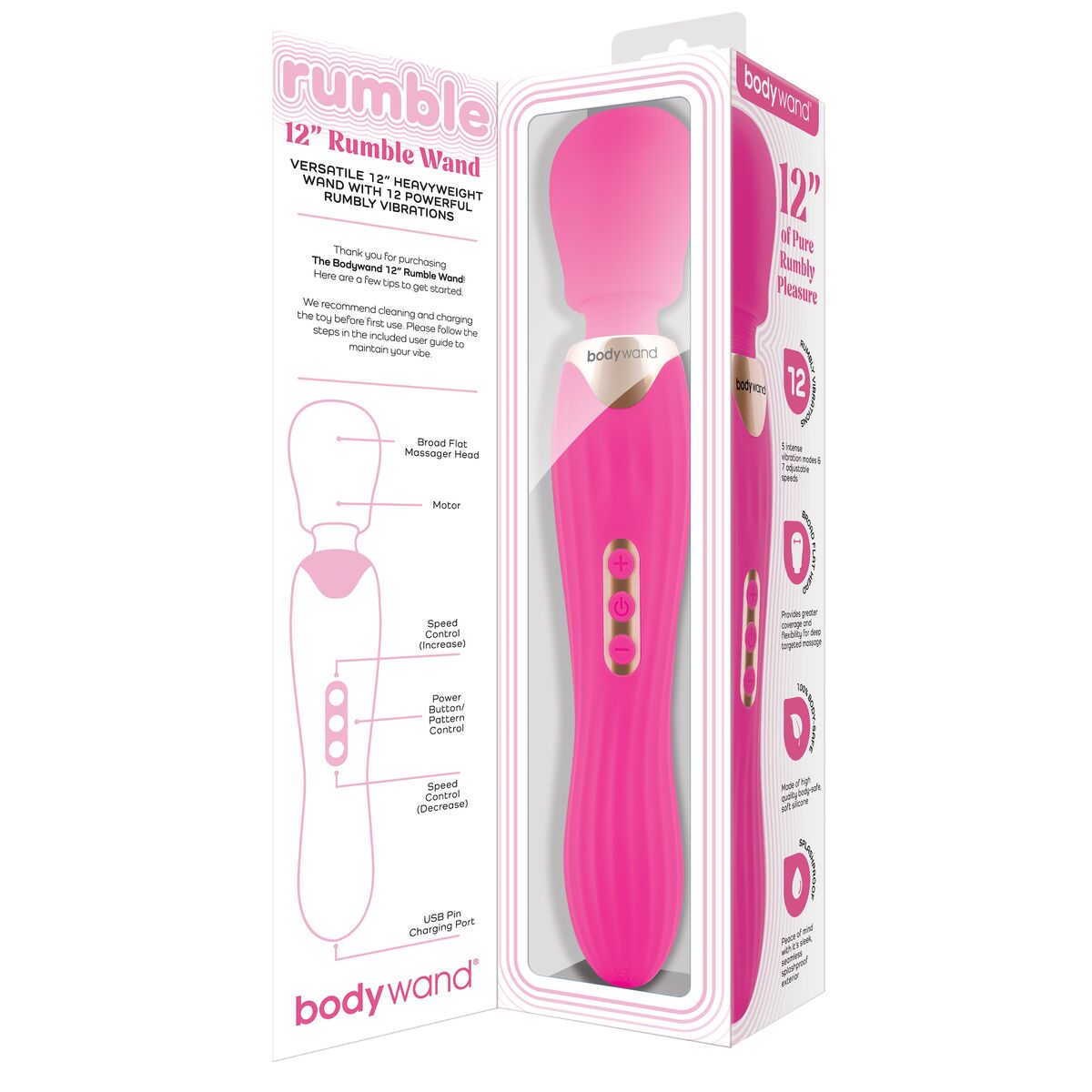 Masér Bodywand Wand 12 Růžový