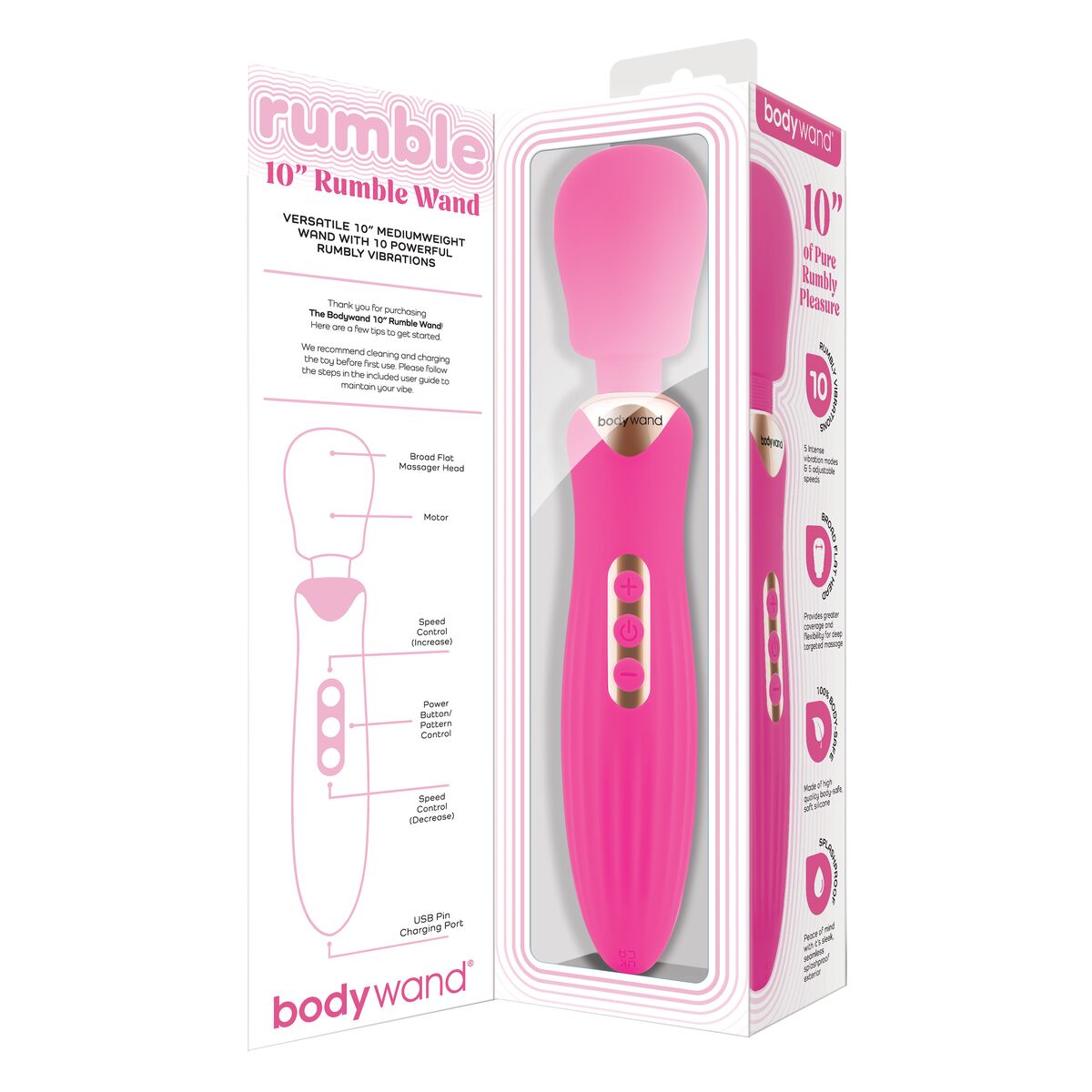 Masér Bodywand Wand 10 Růžový