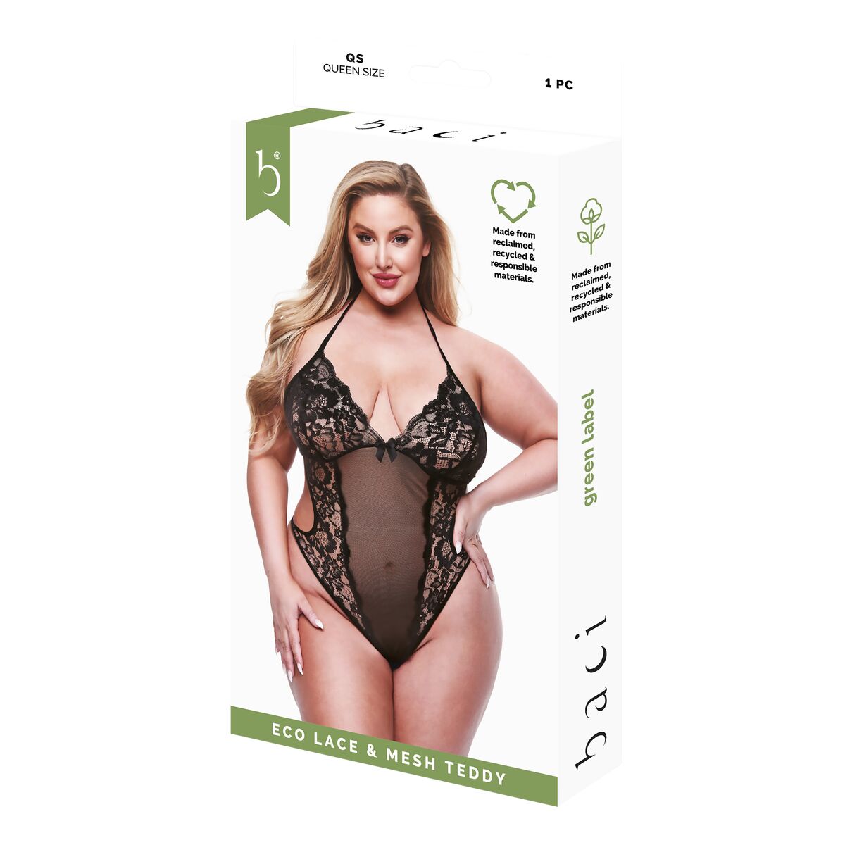 Body Baci Lingerie Černý Queen Queen size