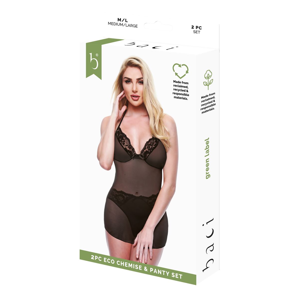 Image secondaire de Ensemble de Lingerie Baci Lingerie Noir (S/M)