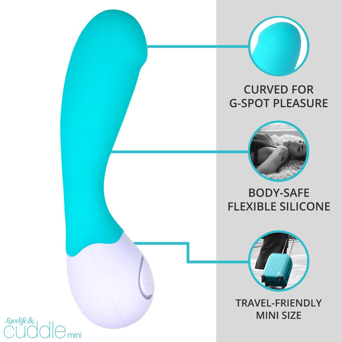 G-Spot Vibrator Lovelife by OhMiBod Turquoise