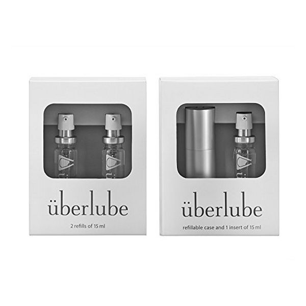 Silicone Lubricant Good-To-Go Silver & Refills (3 pcs) Uberlube 3091.