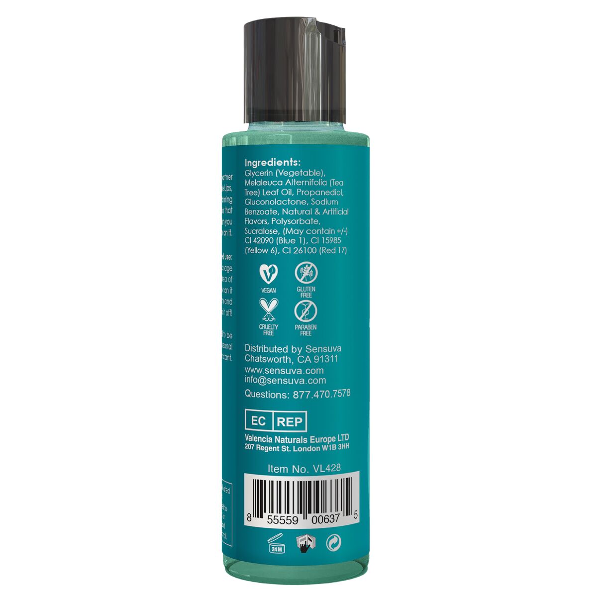 Lubricant Sensuva Blueberry Ice 125 ml