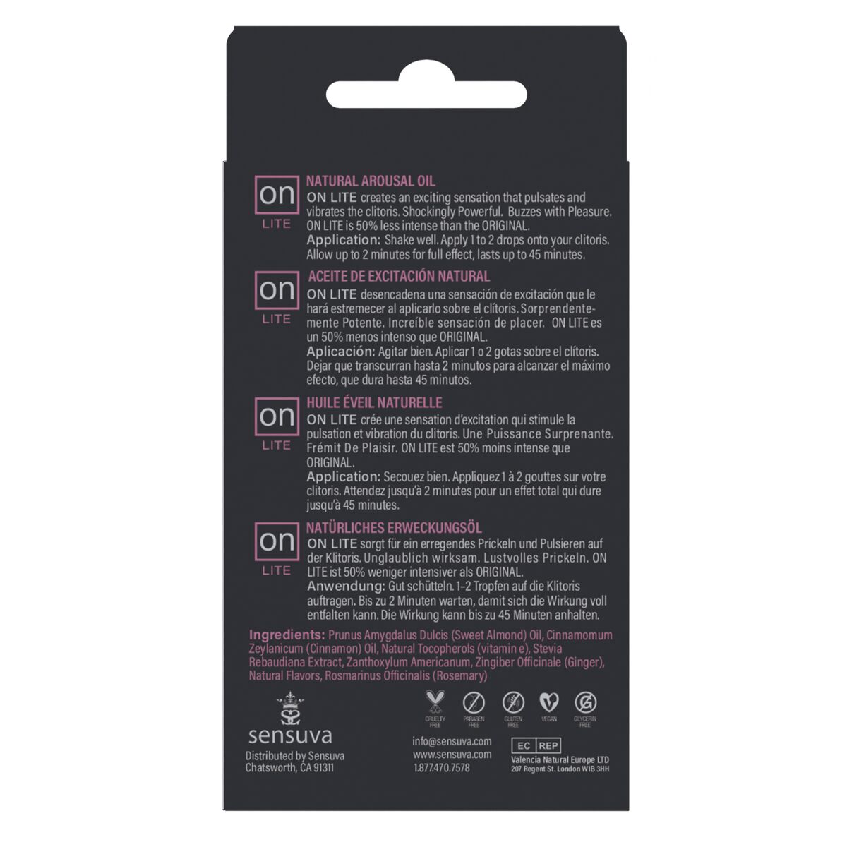 Stimulující olej Sensuva