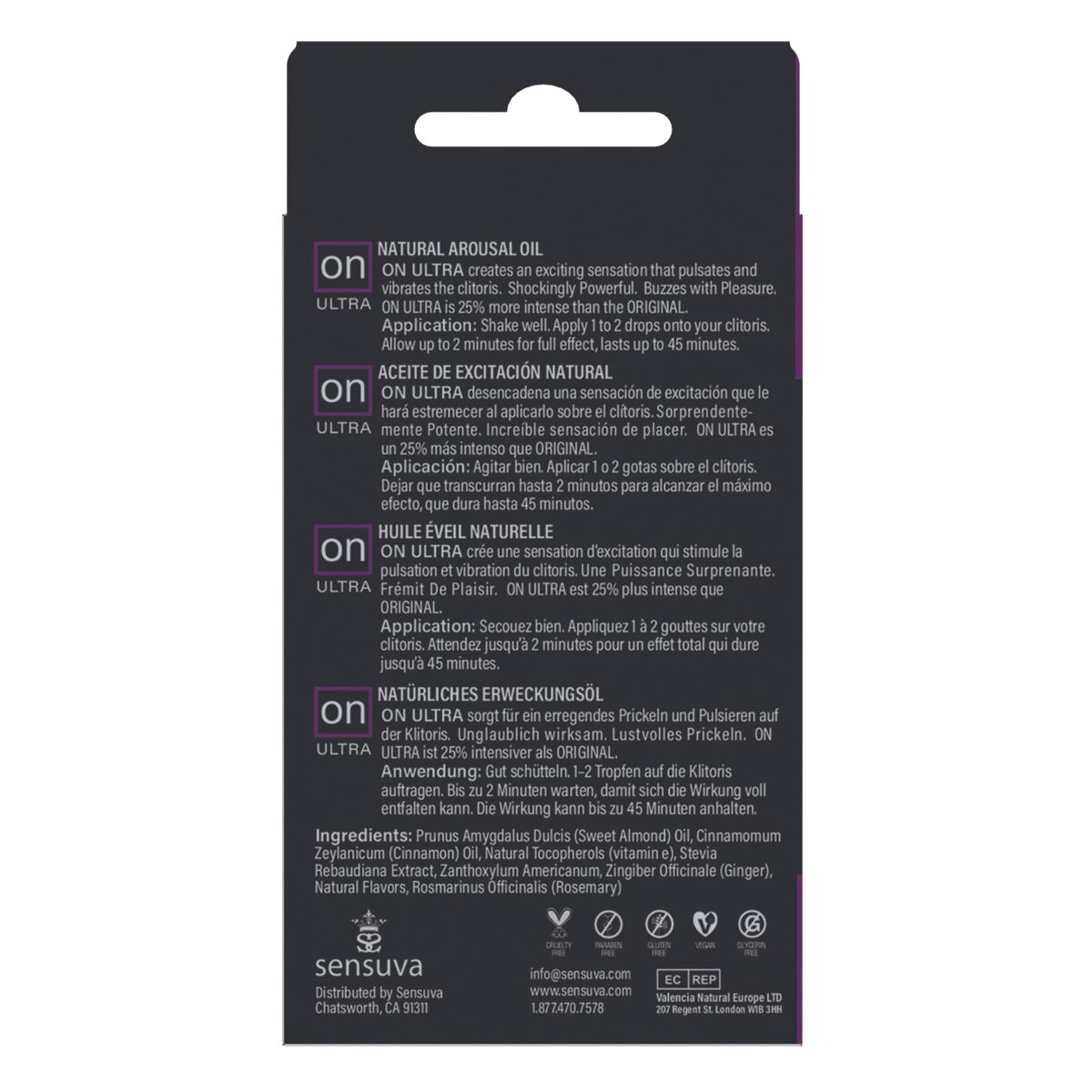 Stimulující olej Sensuva