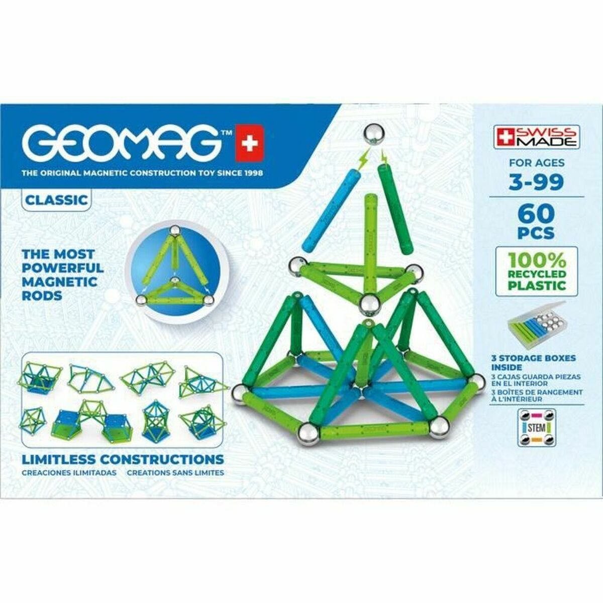 Playset Geomag GM272 (60 Pièces)