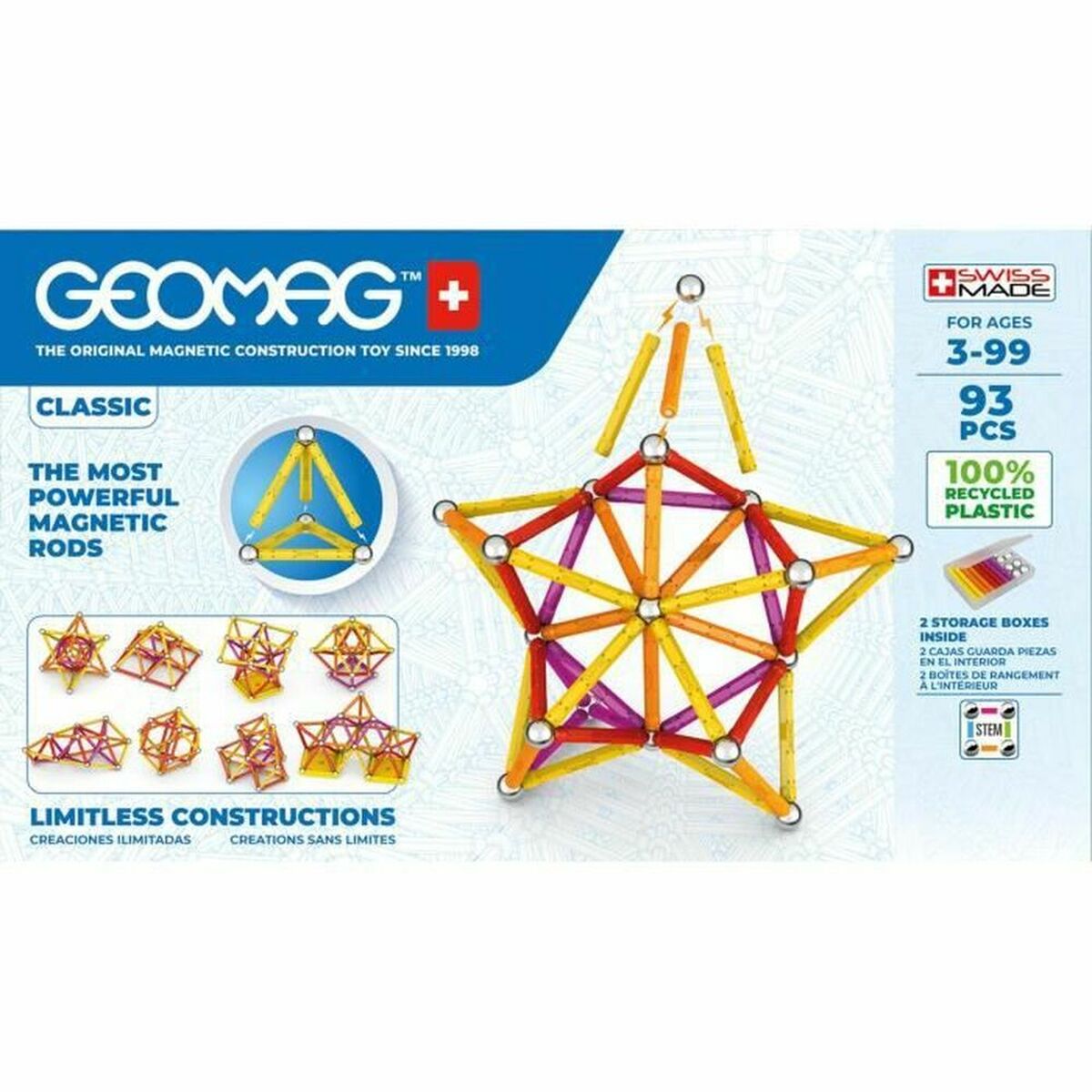 Playset Geomag GM273 (93 Pièces)