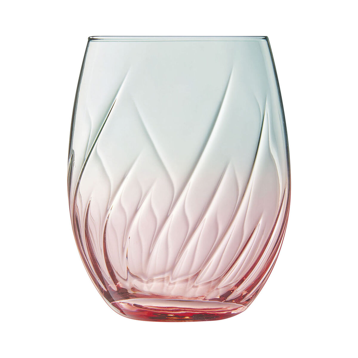 Glass for water Cristal d’Arques Paris Swirly Spring Pink Glass 360 ml (4 Units), view 4