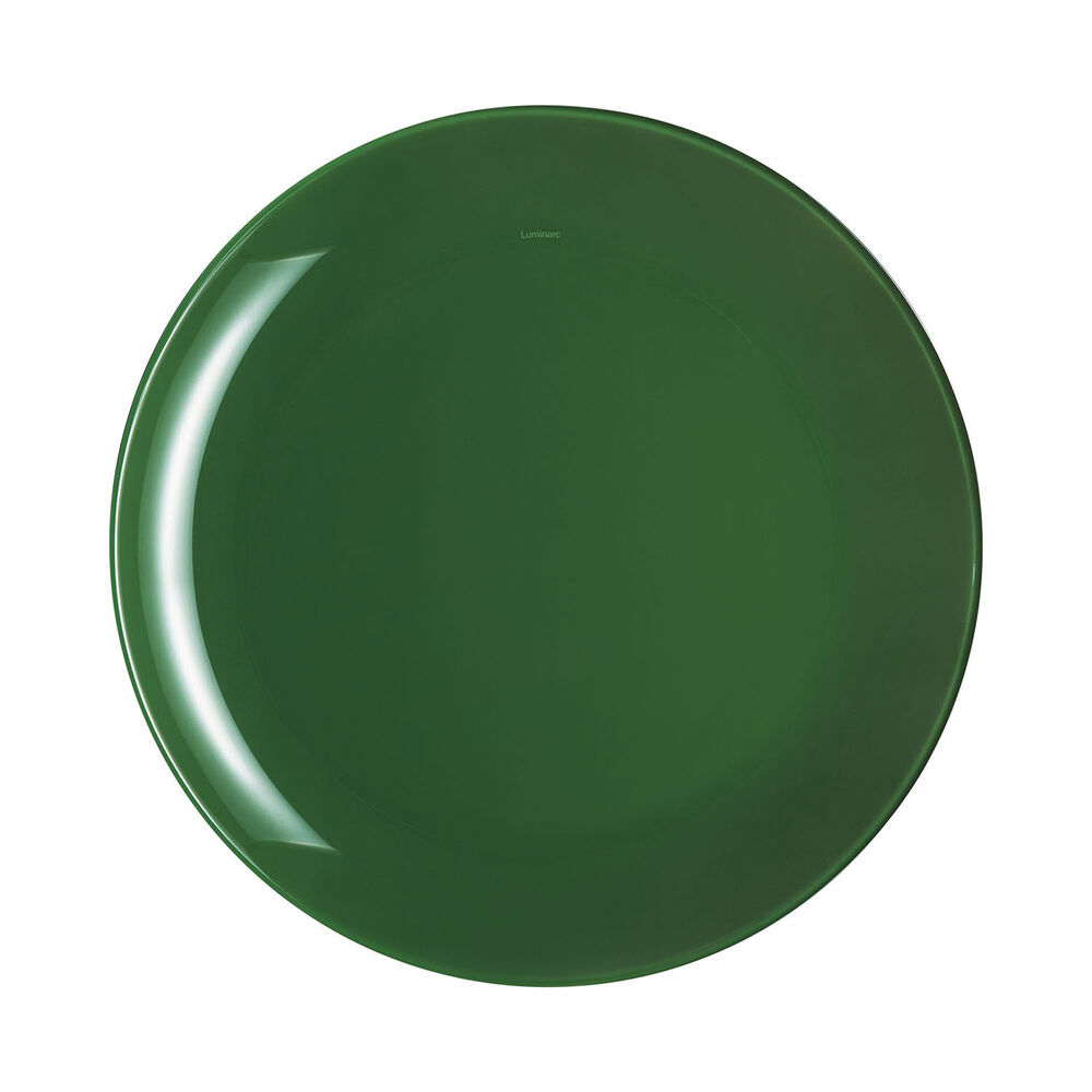 Flat plate Luminarc Arty Forest Green Glass (Ø 26 cm)