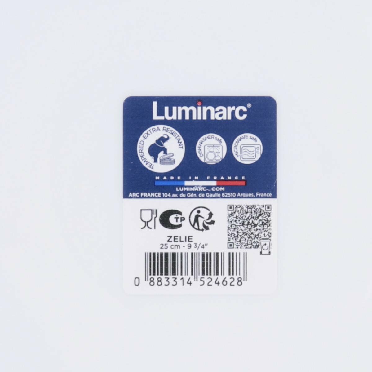 Platt tallrik Luminarc Pampille Turkoois Glas (Ø 25 cm)