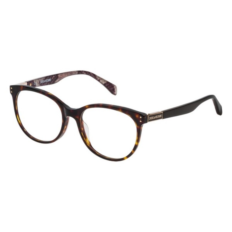 Ladies'Spectacle frame Zadig & Voltaire VZV123530743 Yellow Brown (ø 53 mm)