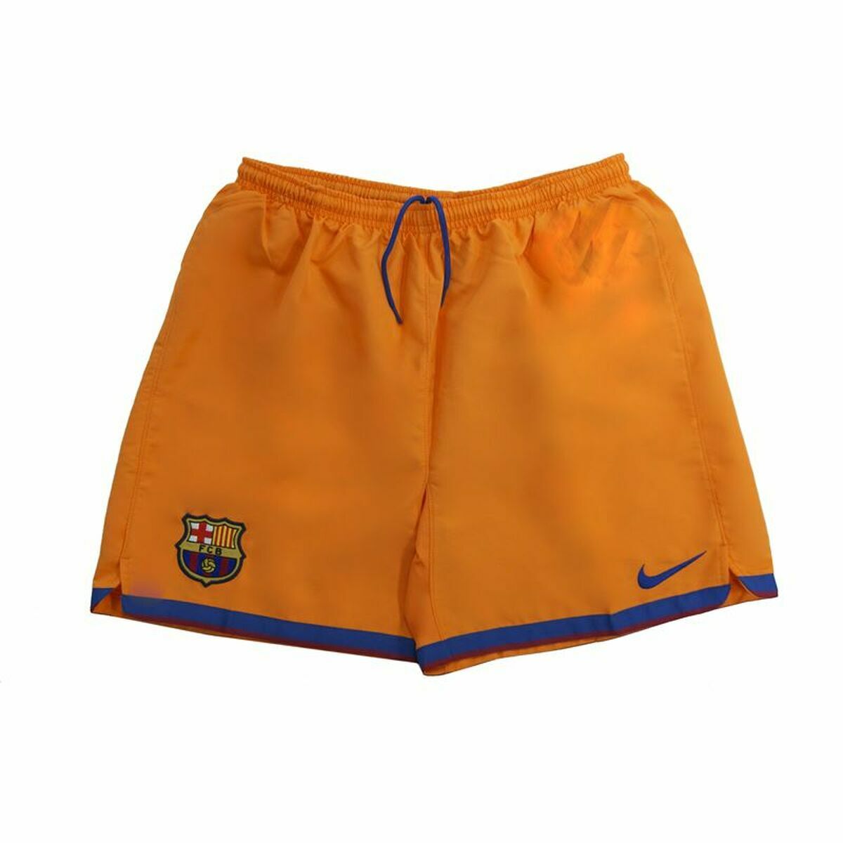 Short de Sport pour Enfants Nike FC Barcelona Third Kit 07/08 Football Orange