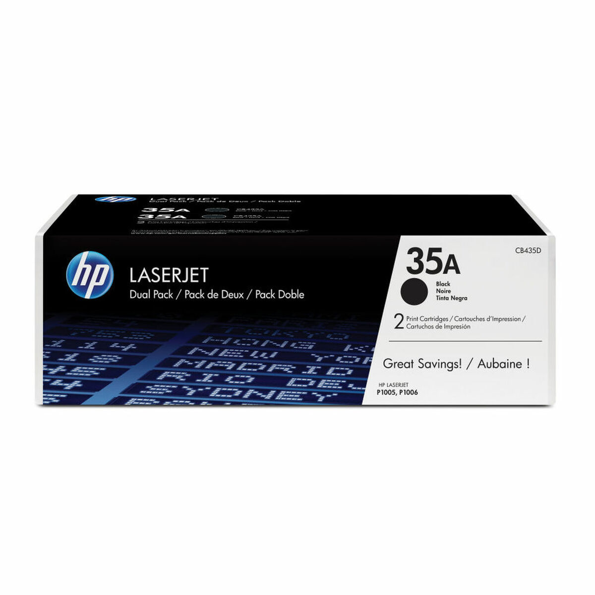 Afbeeldingen van Original Toner HP 35A Black (2 Units)
