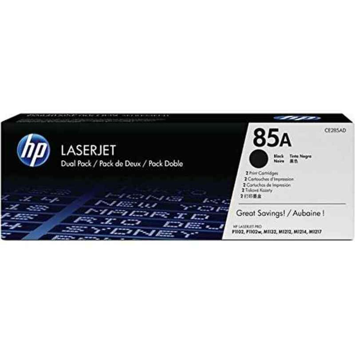 Picture of Original Toner HP 85A (2 uds) Black